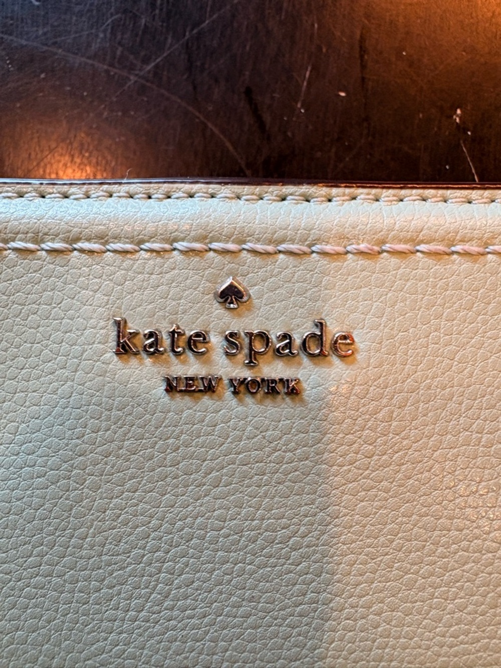 Kate Spade Mint Green Zip Wallet - Picture 3 of 4